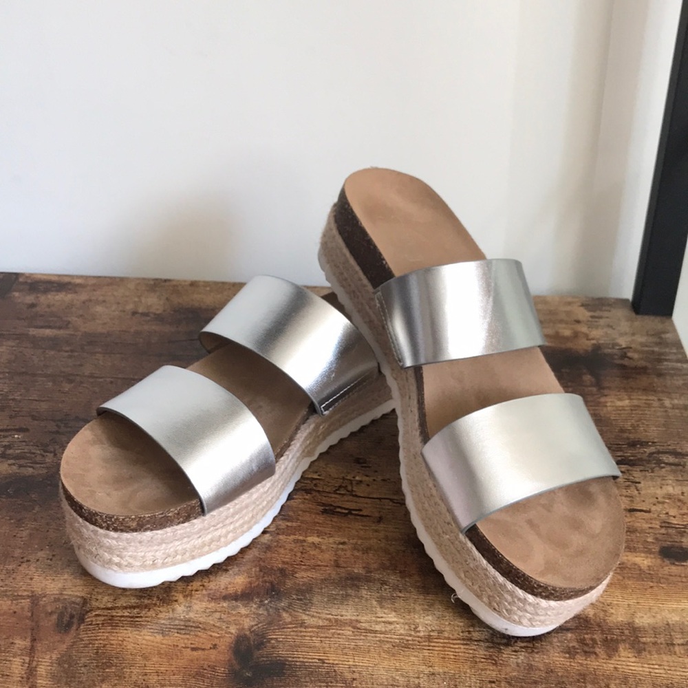 Platform wedge sandals